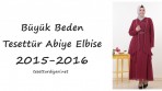 Büyük Beden Tesettür Elbiseler 2015-2016